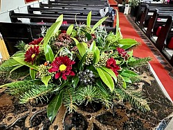 Church Flowers at Christmas 2024